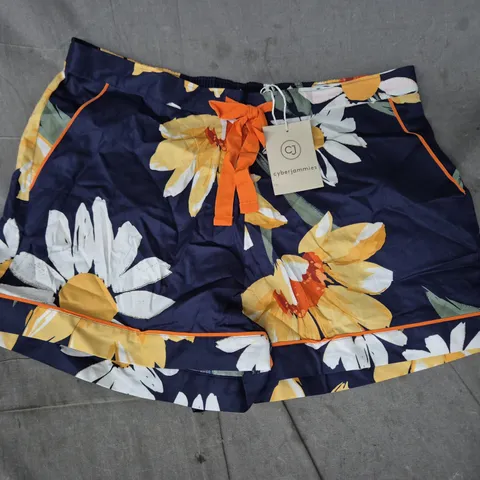 CYBERJAMMIES GEORGINA NAVY FLORAL PRINT SHORTS – WOMEN'S UK 14