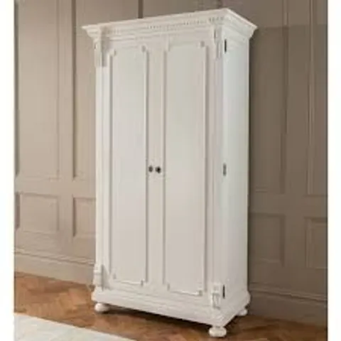 BAKERSFIELD WHITE ANTIQUE FRENCH STYLE WARDROBE(5 PARTS)
