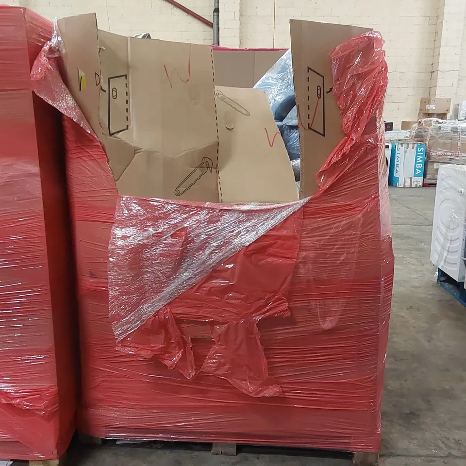 PALLET OF ASSORTED CONSUMER PRODUCTS TO INCLUDE: ELECTRIC BLANKETS, UMBRELLAS, BLANKET, KIDS CAMPING CHAIR ECF