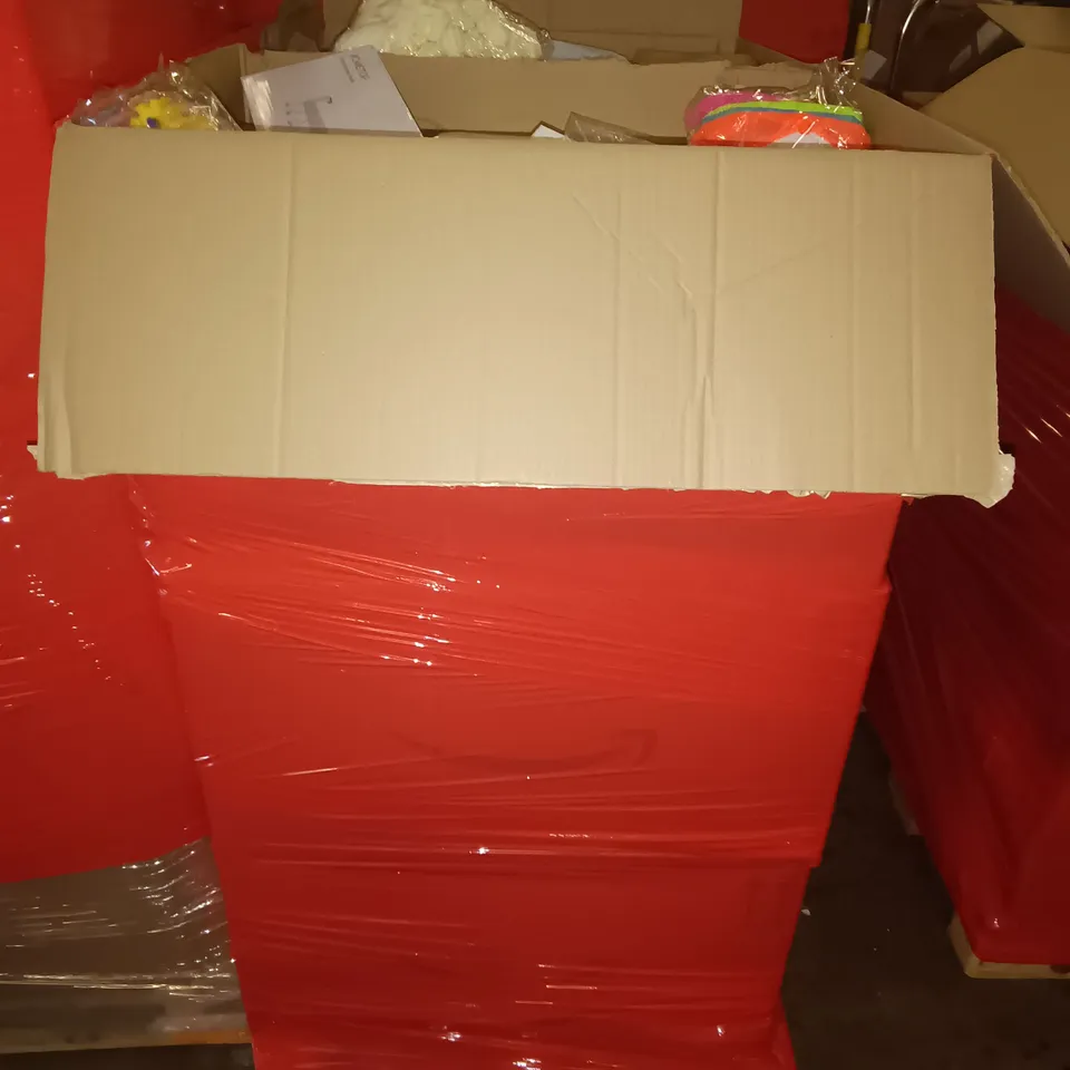 PALLET OF ASSORTED ITEMS TO INCLUDE DOOR HOOKS, KIDS CRAFT PACKS AND ARTIFICIAL FLOWERS 