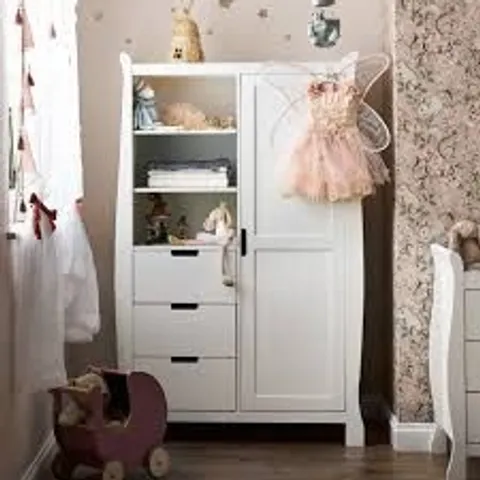 BOXED OBABY STAMFORD DOUBLE WARDROBE - WHITE (3 BOXES)