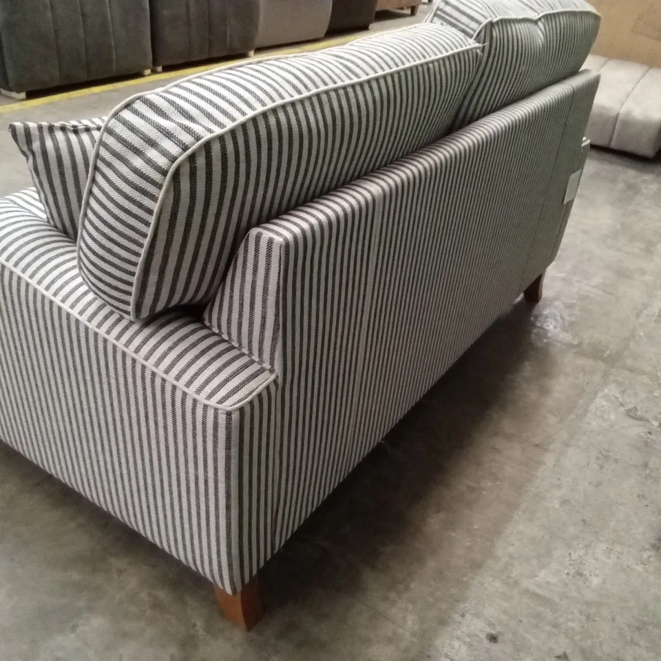BAY STRIPE 2 SEATER FABRIC SOFA RRP £1099