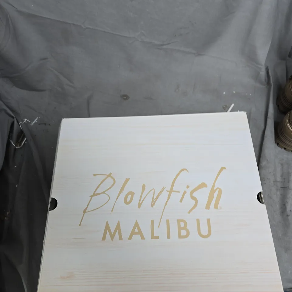 BLOWFISH MALIBU LEITH ANKLE BOOTS – ALMOND REDWOOD, UK7 (EU40) – BOXED