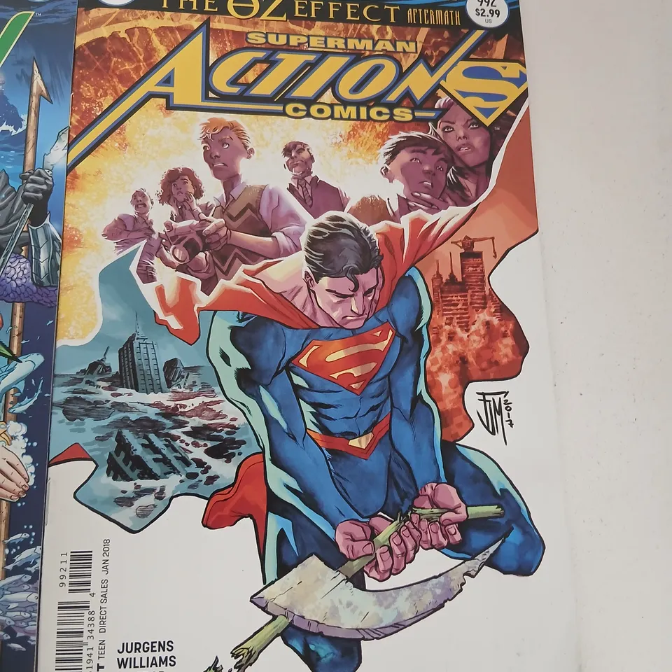 APPROXIMATELY 18 ASSORTED DC UNIVERSE REBIRTH AQUAMAN & RELATED COMICS