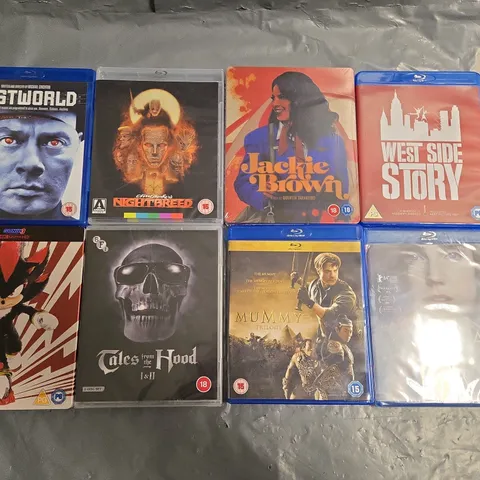 LOT OF 13 ASSORTED DVDS TO INCLUDE PETER PAN, WEST SIDE STORY AND WESTWORLD