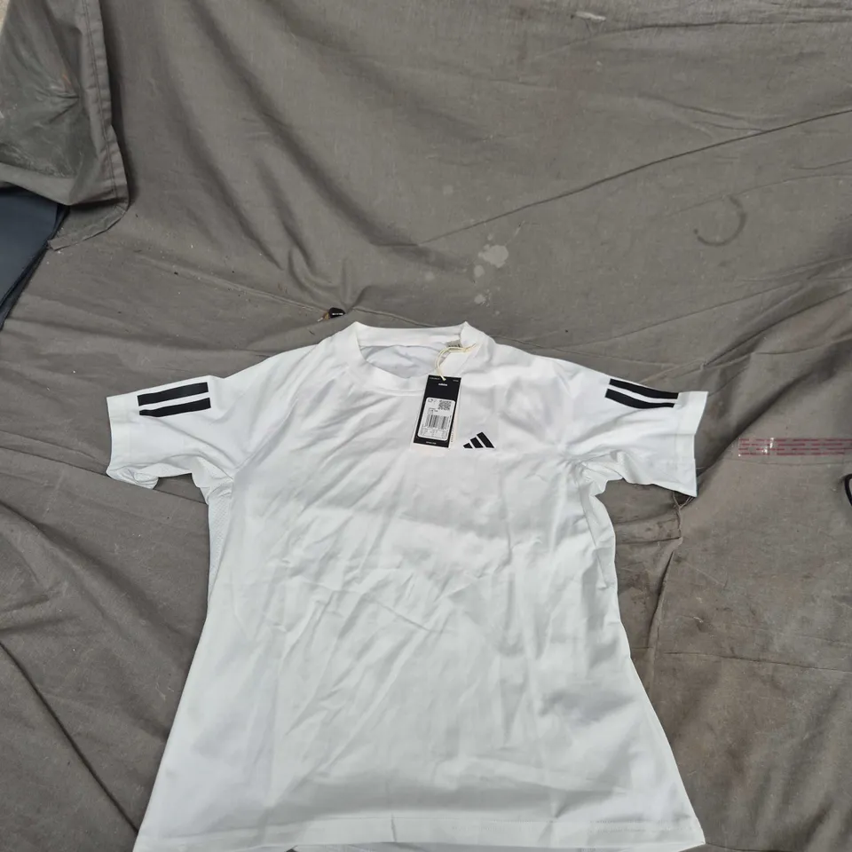 ADIDAS CLUB TEE WHITE, UK XS