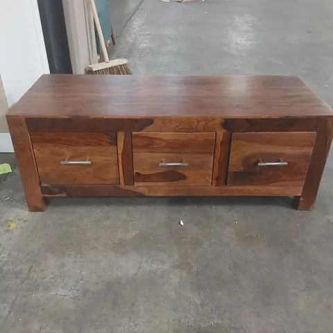 HARVEY SOLID WOOD COFFEE TABLE WITH STORAGE