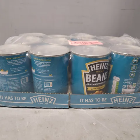 PACK OF 12 HEINZ BEANS 415G