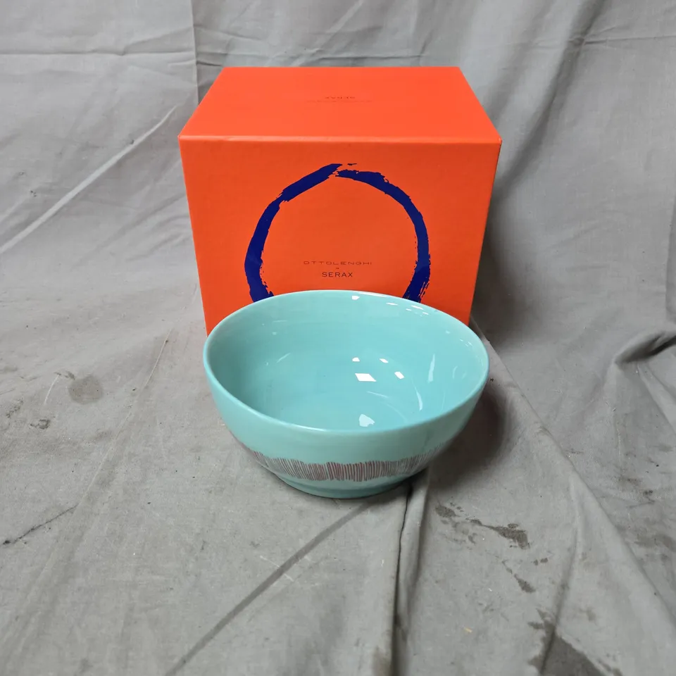 OTTOLENGHI FOR SERAX BOWL  - AZURE SWIRL-STRIPES RED, 15 CM, SET OF 4