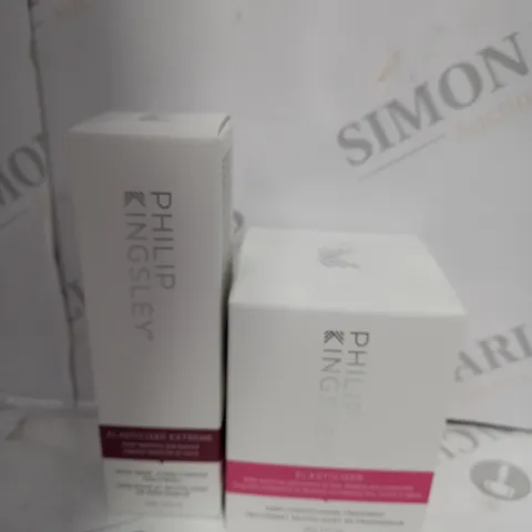 BOXED SET OF 2 PHILIPS KINGSLEY ELASTICIZER DEEP CONDITIONER & ELASTICIZER EXTREME