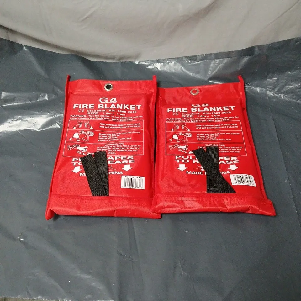 2 X G4 FIRE BLANKET 1M X 1M