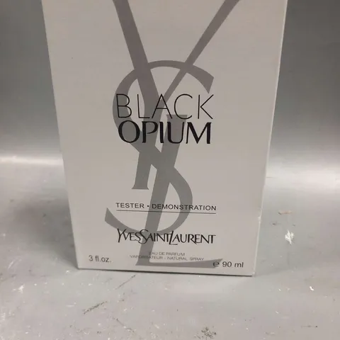 BOXED  YVES SAINT LAURENT BLACK OPIUM EAU DE PARFUM 90ML TESTER