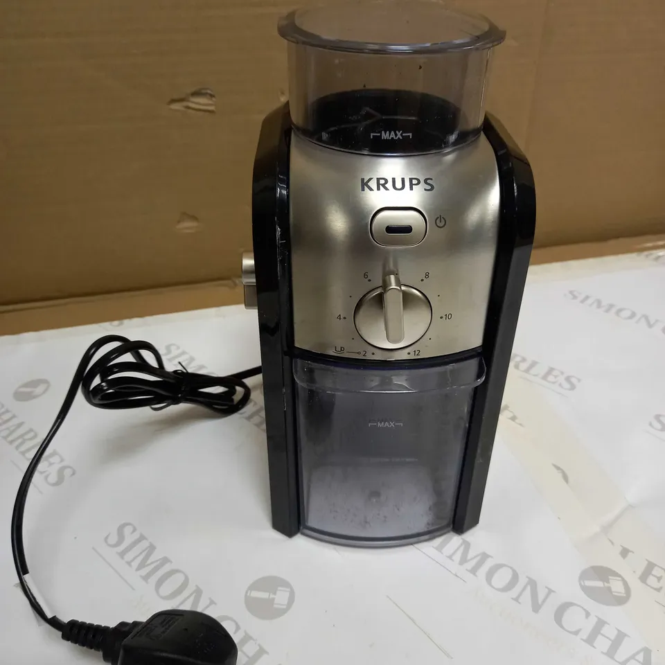 KRUPS EXPERT BURR GRINDER FOR COFFEE BEANS