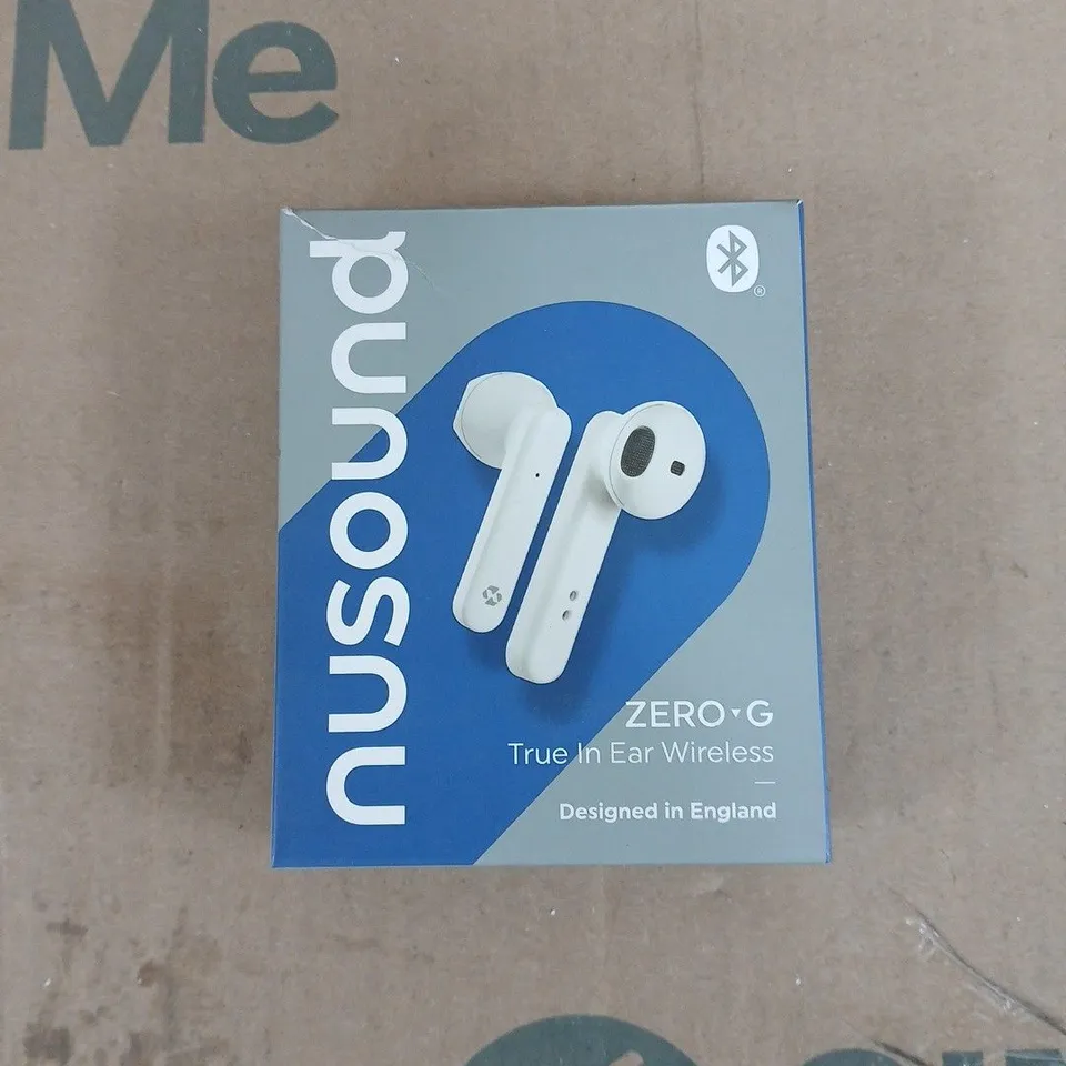NUSOUND - WIRELESS EARBUDS IN WHITE CHARGING CASE - BOXED 