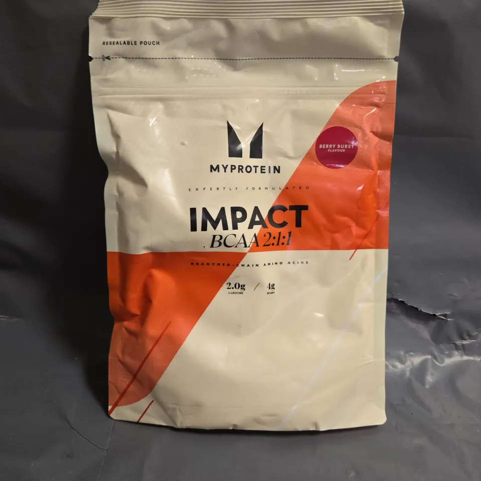 SEALED MYPROTEIN IMPACT BCAA 2:1:1 IN BERRY BURST 250G