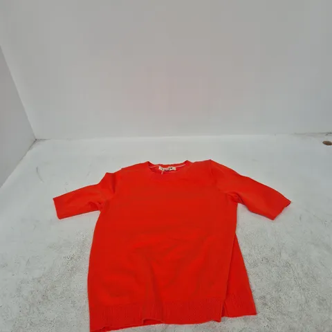 BODEN WOMEN’S KNIT TOP – BRIGHT ORANGE, SIZE S
