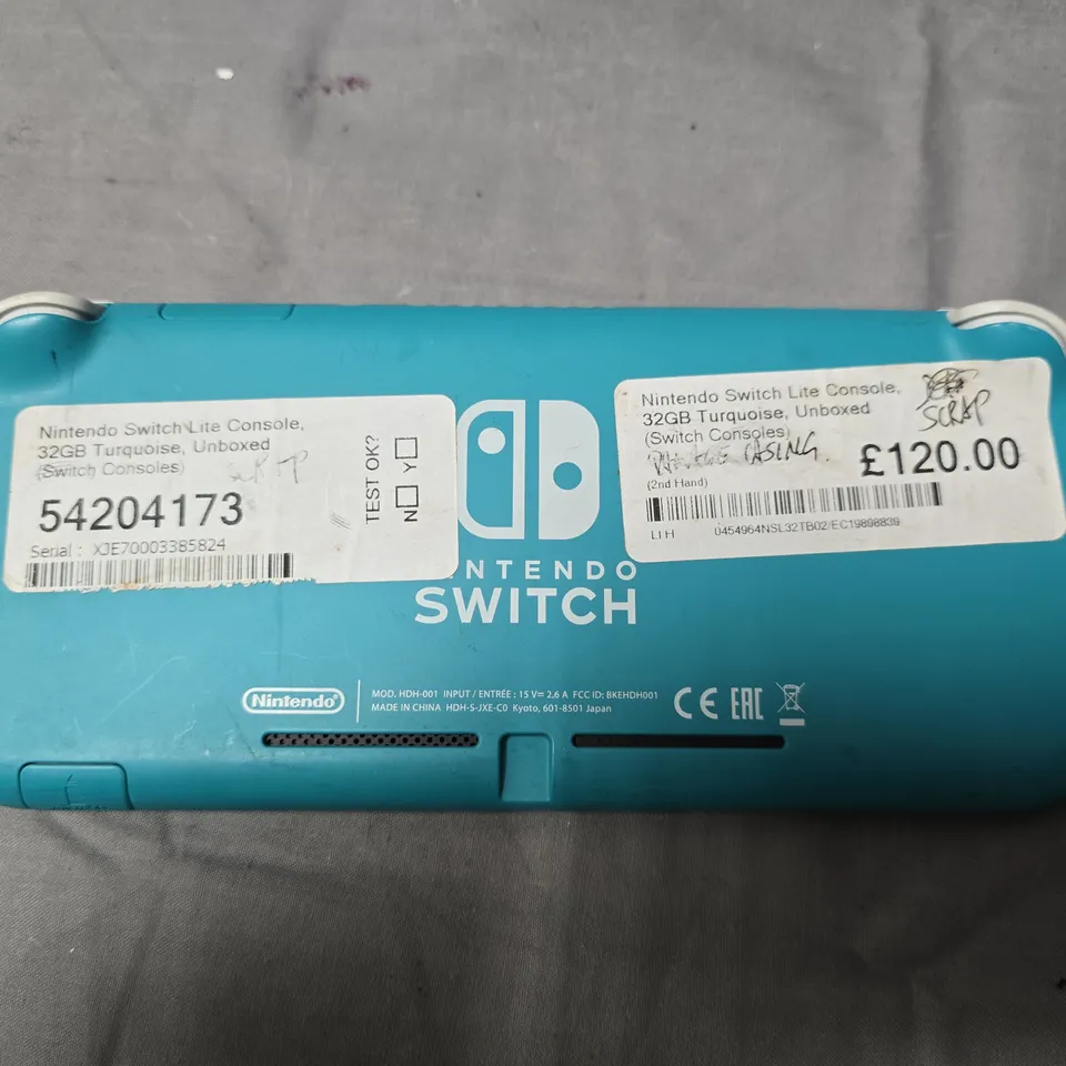 NINTENDO SWITCH LITE HANDHELD CONSOLE 