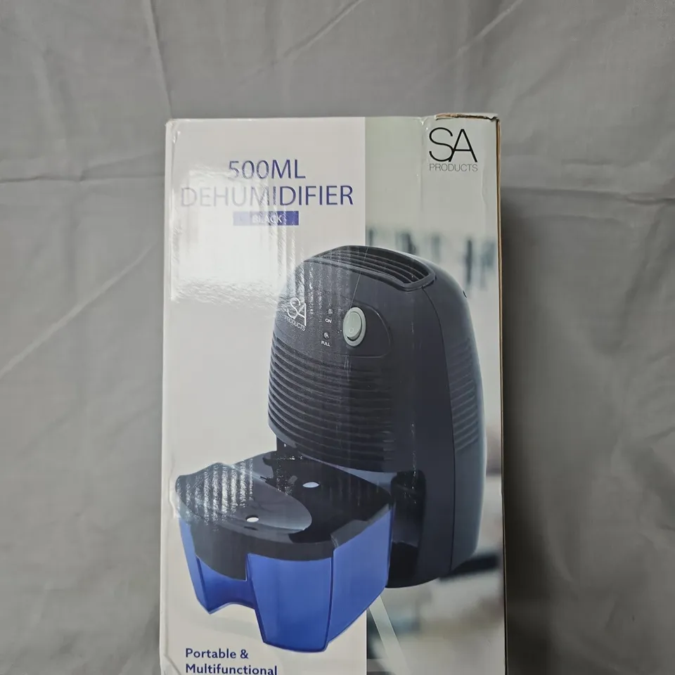 SA PRODUCTS 500ML DEHUMIDIFIER - PORTABLE & MULTIFUNCTIONAL (BLACK)