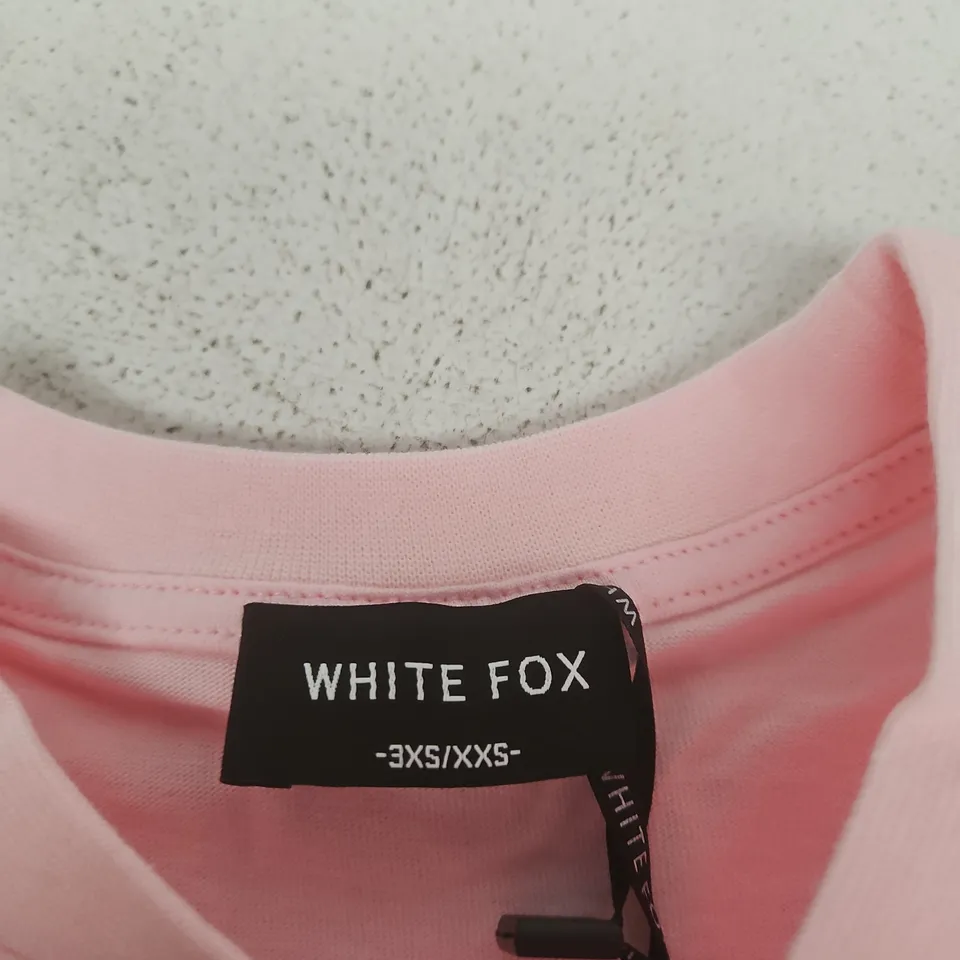 WHITE FOX OFFSTAGE OVERSIZED TEE – POSY PINK, UK XXS (3XS/XXS)