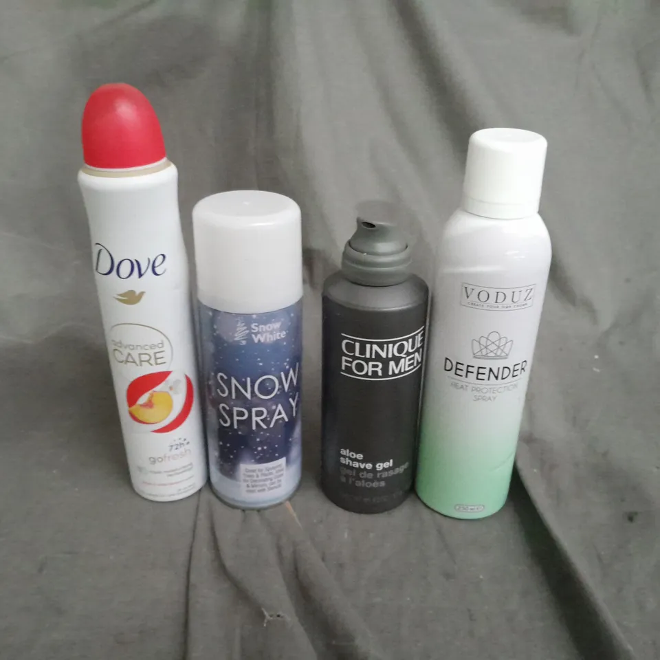 BOX OF APPROXIMATELY 15 AEROSOLS - TO INCLUDE DOVE - VODUZ - / COLLECTION ONLY 