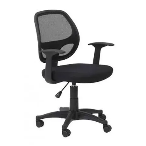 BOXED ALPHASON DAVIS MESH BACK OPERATOR CHAIR WITH ARMS BLACK