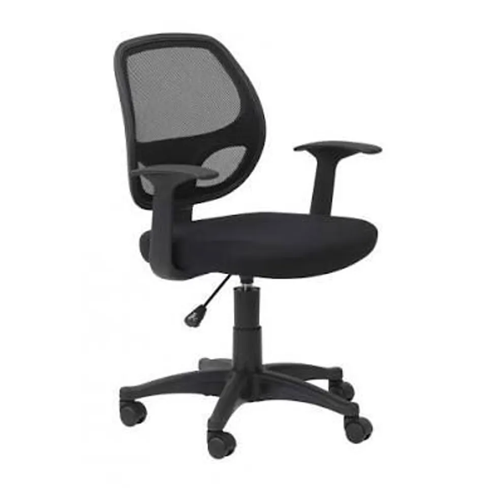 BOXED ALPHASON DAVIS MESH BACK OPERATOR CHAIR WITH ARMS BLACK