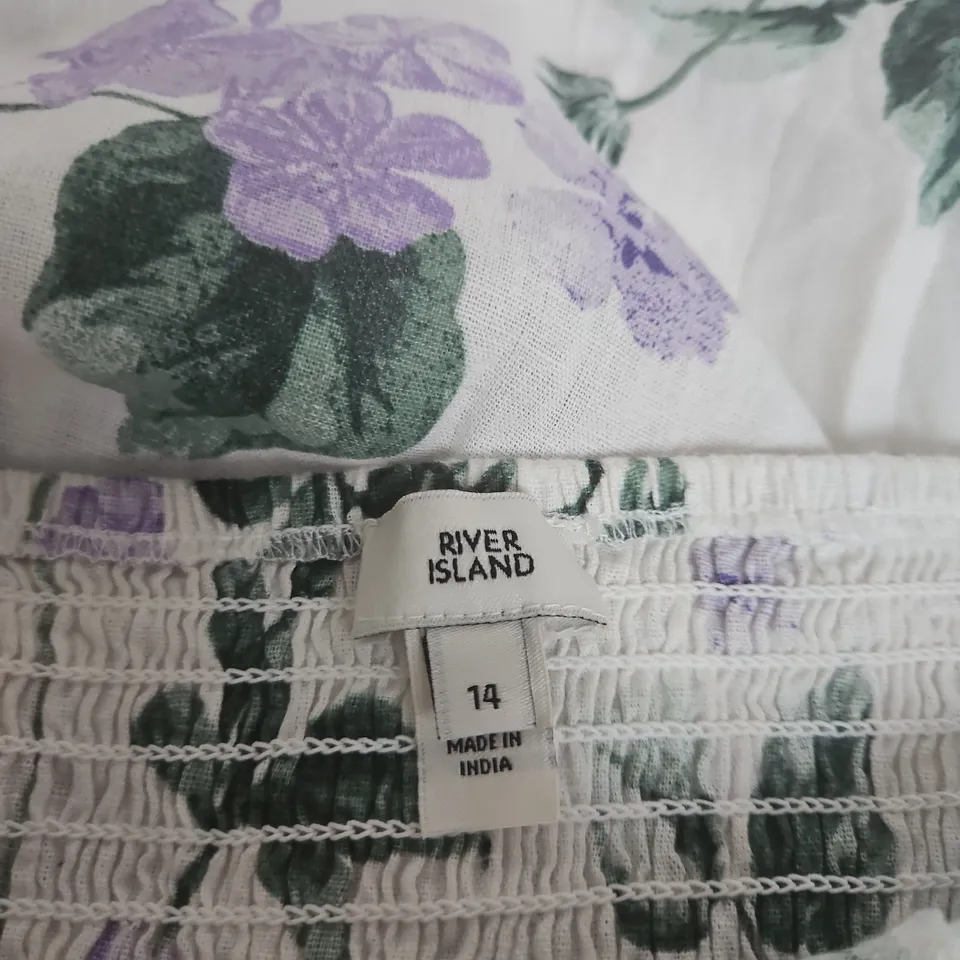 RIVER ISLAND WOMEN'S FLORAL DRESS – UK SIZE 14