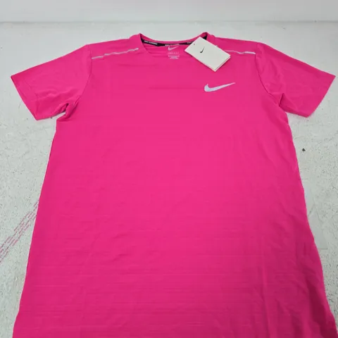 NIKE RUNNING T-SHIRT - PINK, MEN'S MEDIUM (M)
