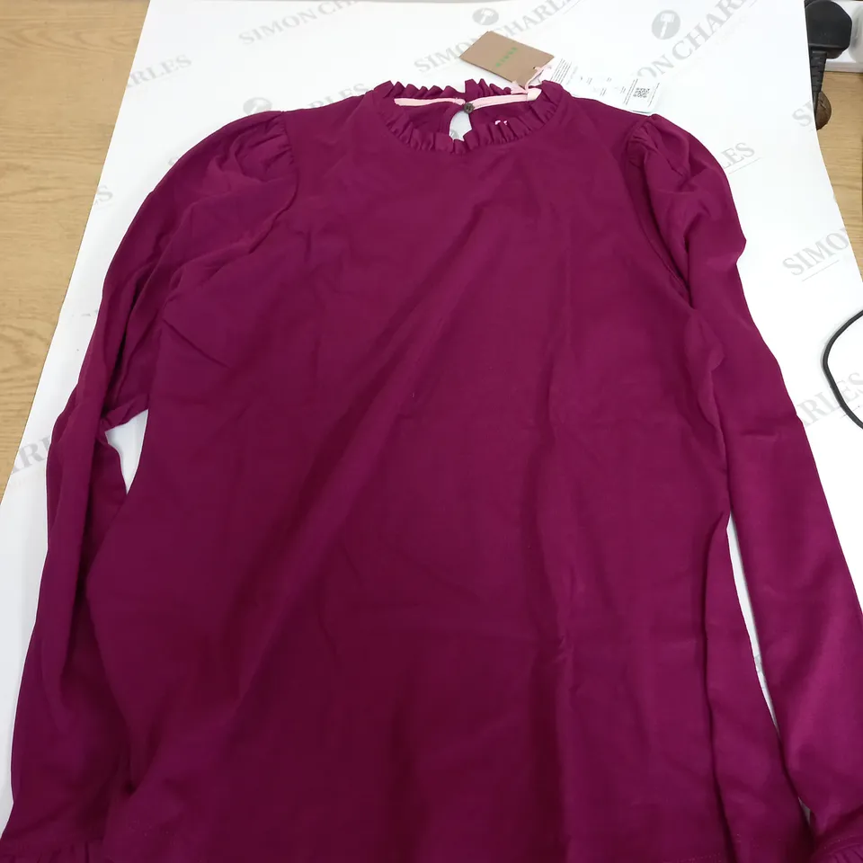 BODEN PURPLE LONG SLEEVE SHIRT SIZE 12