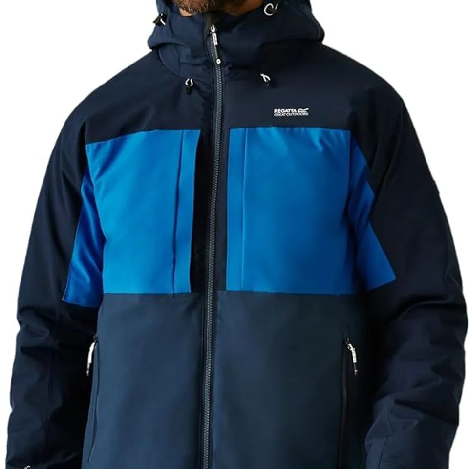 BRAND NEW REGATTA MENS MALAND INSULATED JACKET IN SNORKELBLUE/NAVY/MOONLIGHTDENIM - XL