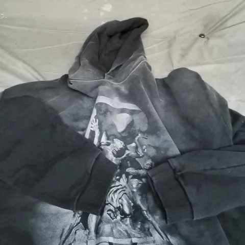 REPRESENT HOODIE – BLACK/CHARCOAL, UK SIZE S