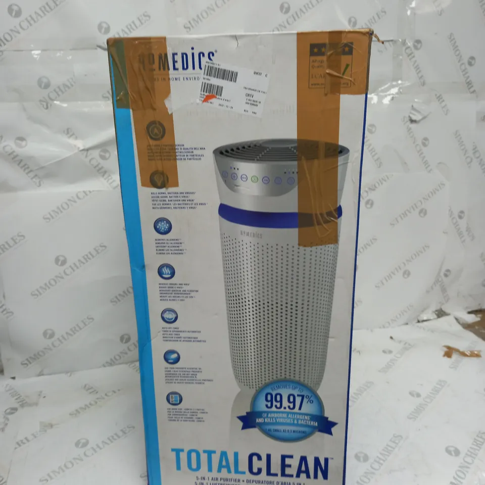 HOMEDICS TOTAL CLEAN WHITE AIR PURIFIER