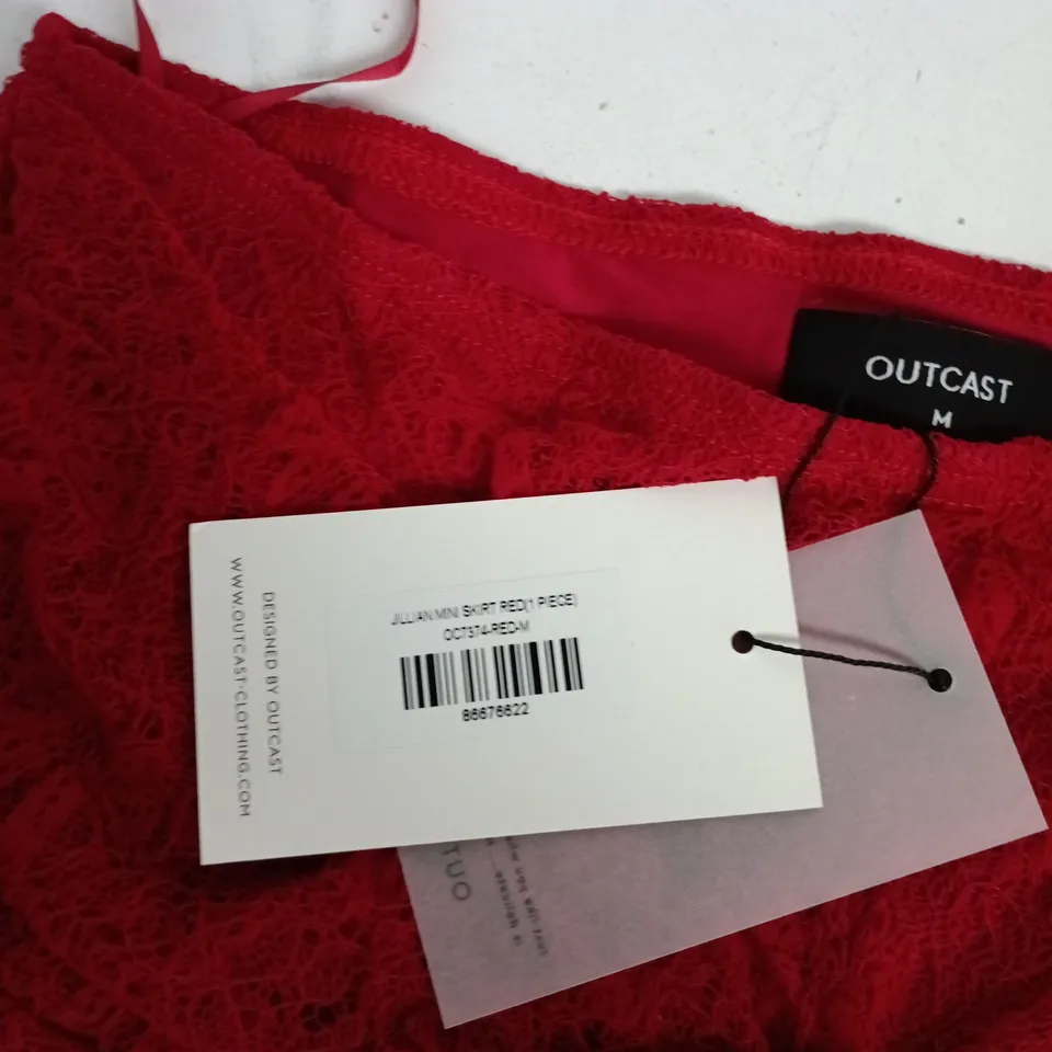 OUTCAST RED LACE GARMENT – WOMEN'S CLOTHING, SIZE M