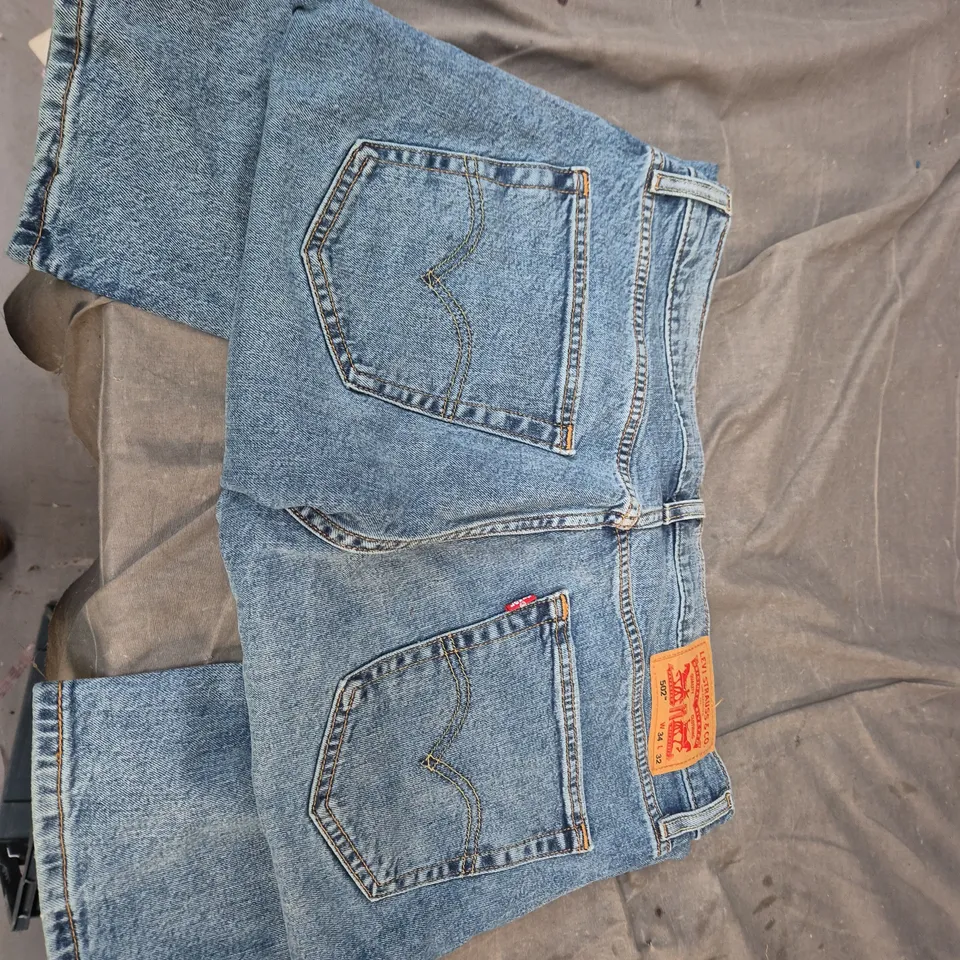 LEVI'S 502 JEANS – BLUE DENIM W34 L32