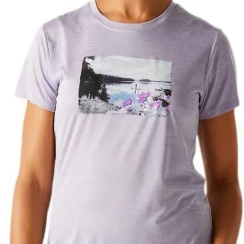 BRAND NEW REGATTA WOMENS FINGAL IX TEE IN WISTERIAMARL - UK 14