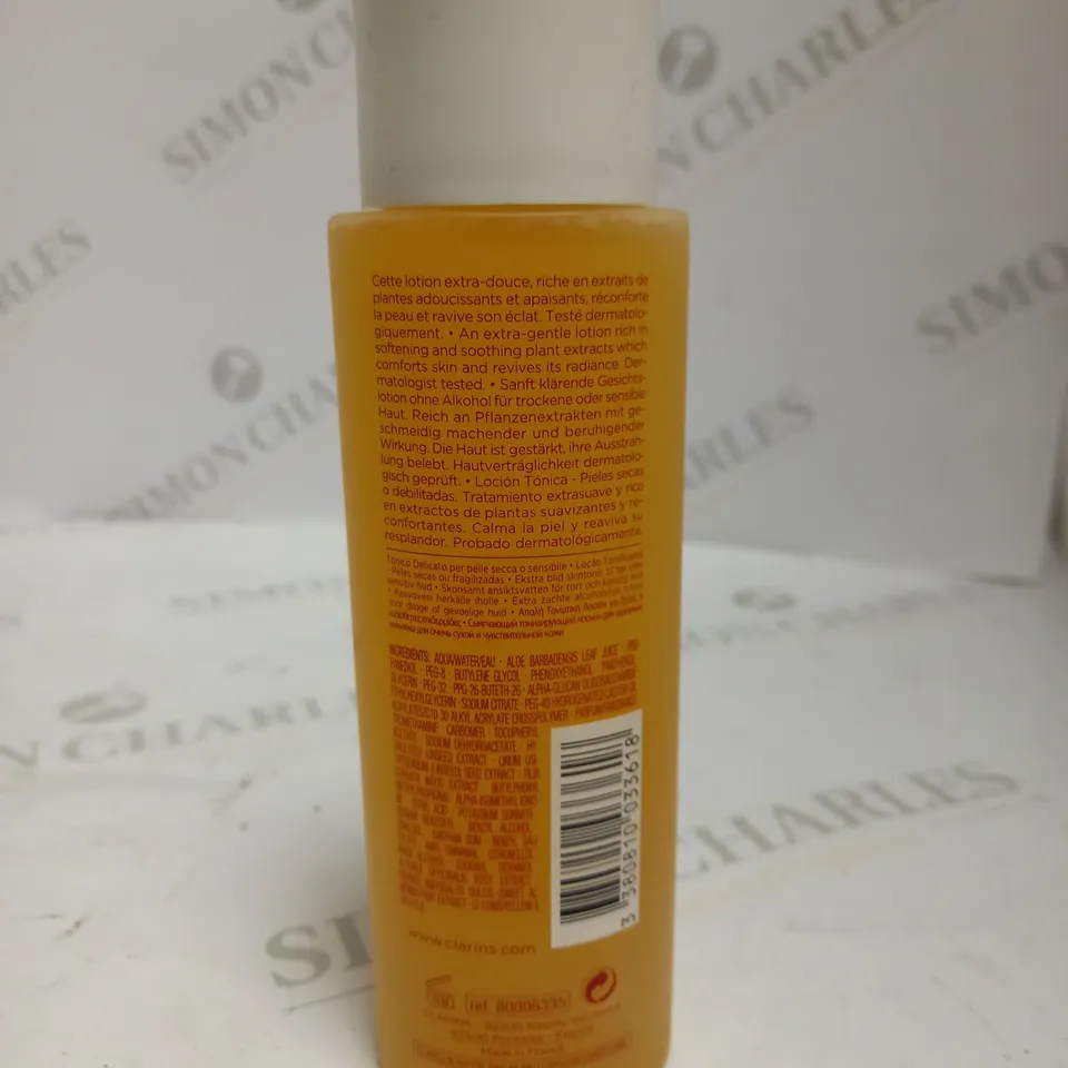 CLARINS EXTRA COMFORT TONING LOTION WITH ALOE VERA
