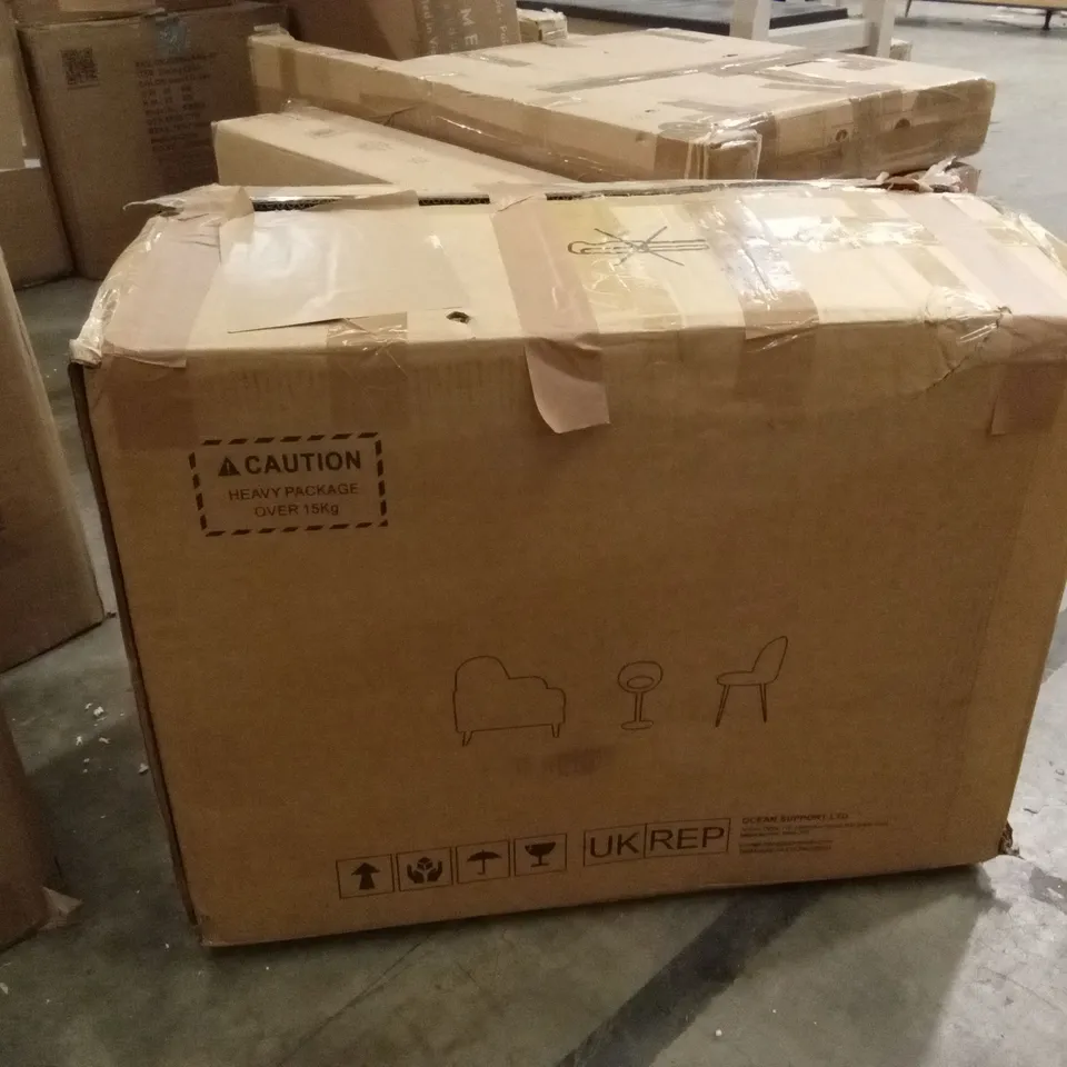 BOXED SET OF 2 ADJUSTABLE BARSTOOLS - WHITE (1 BOX)