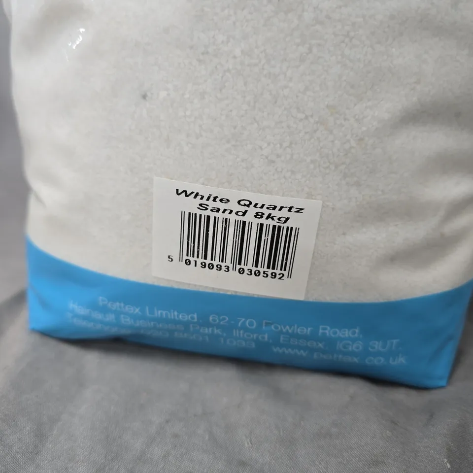 PETTEX ROMAN AQUATIC GRAVEL WHITE QUARTZ SAND (8KG) - COLLECTION ONLY