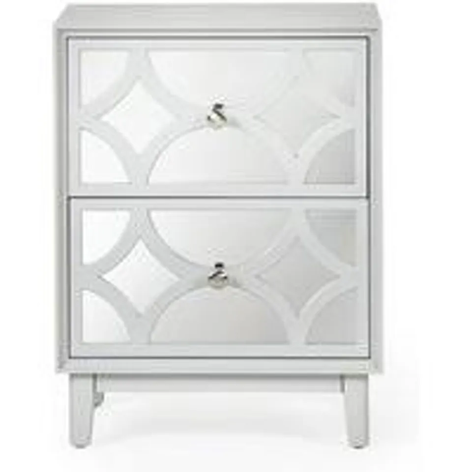 BOXED DELPHI 2 DRAWER CHEST - GREY