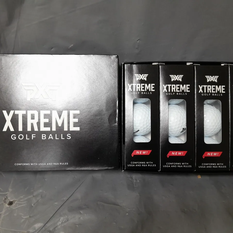 BOX OF PXG EXTREME GOLF BALLS 4 PACKS OF 3