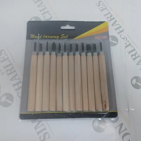 12-PIECE WOOD CARVING SET