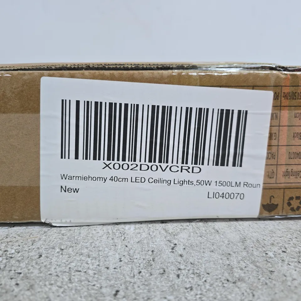 LIGHTSIN 40CM LED CEILING LIGHT – 50W, 1500LM, NEW (BOXED)