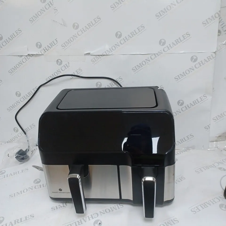 BOXED COOK'S ESSENTIALS 7.7L DUAL AIR FRYER 