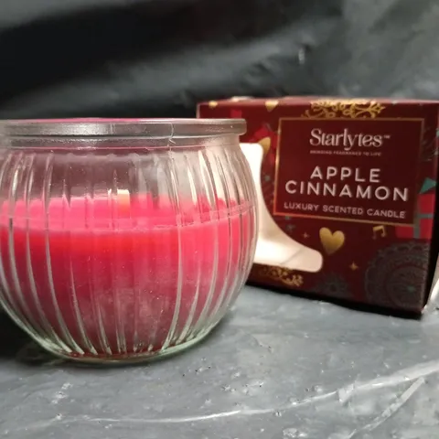 STARLYTES APPLE CINNAMON LUXURY SCENTED CANDLE