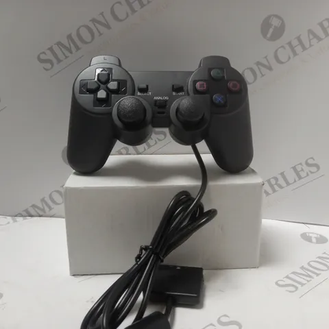 BOX OF 3 XAHPOWER PS2 BLACK WIRED CONTROLLERS