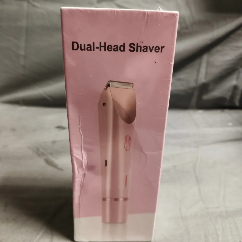 SEALED PINK RECHARGEABLE WATERPROOF DUAL HEAD SHAVER – BOXED