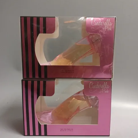 2 X BOXED AND SEALED CINDERELLA PINK EAU DE PARFUM 60ML