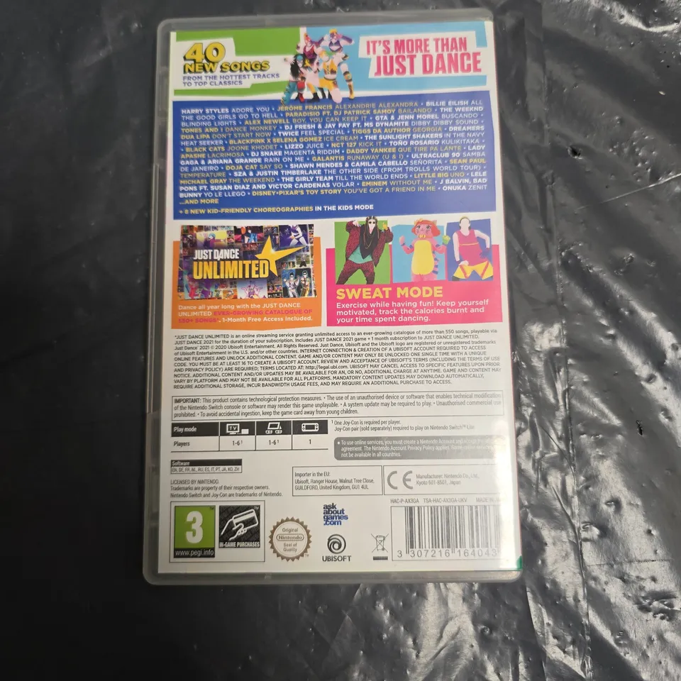 NINTENDO SWITCH JUST DANCE 2021