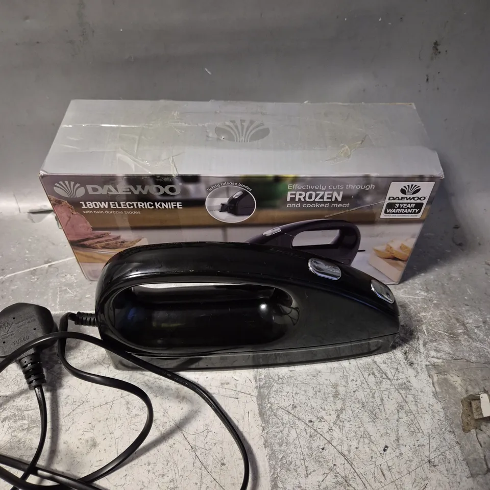 BOXED DAEWOO 180W ELECTRIC KNIFE UNIT ONLY