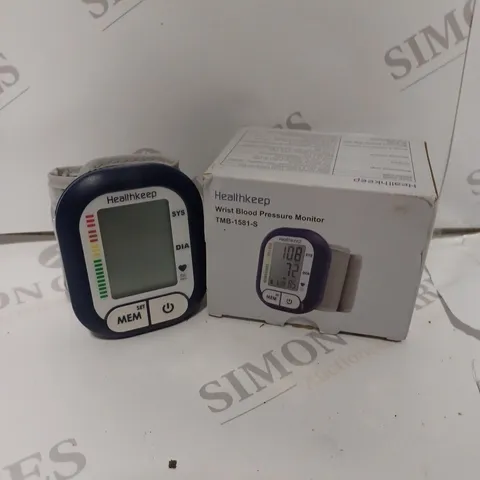 BOXED HEALTHKEEP TMB-1581-S WRIST BLOOD PRESSURE MONITOR